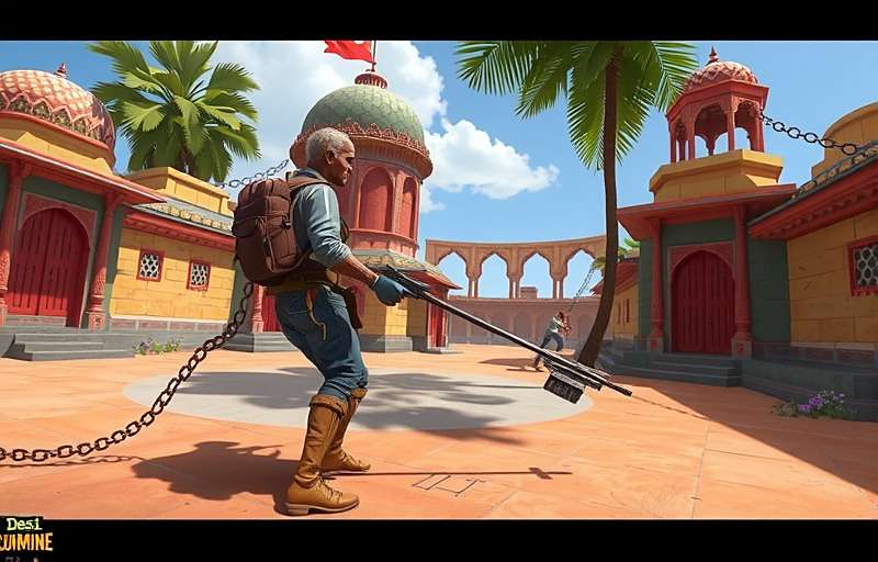 Desi Cumin Duel Future AR Features Concept art for Desi Cumin Duel future update showing AR gameplay